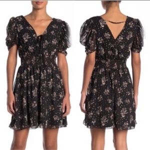 Bailey Blue V-Neck Short Sleeve Dress